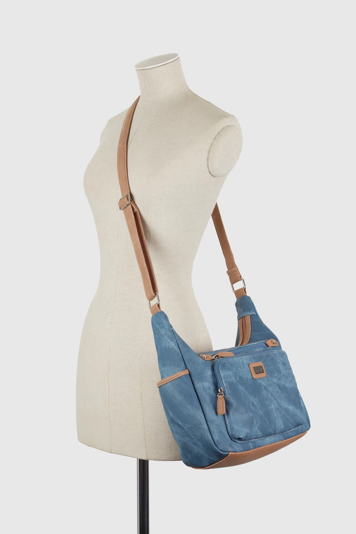 Denim Look Large Crossbody Bag 6 Denim Look Large Crossbody Bag - Image 4