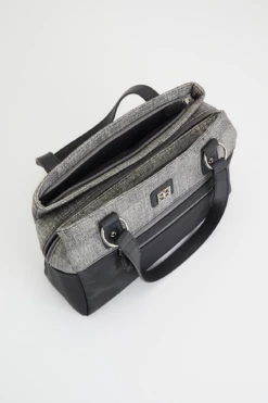 Linen Look Trim Tote Bag -Luggage Sales Shop 3162486 3