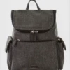 Linen Look Backpack -Luggage Sales Shop 3171892 1