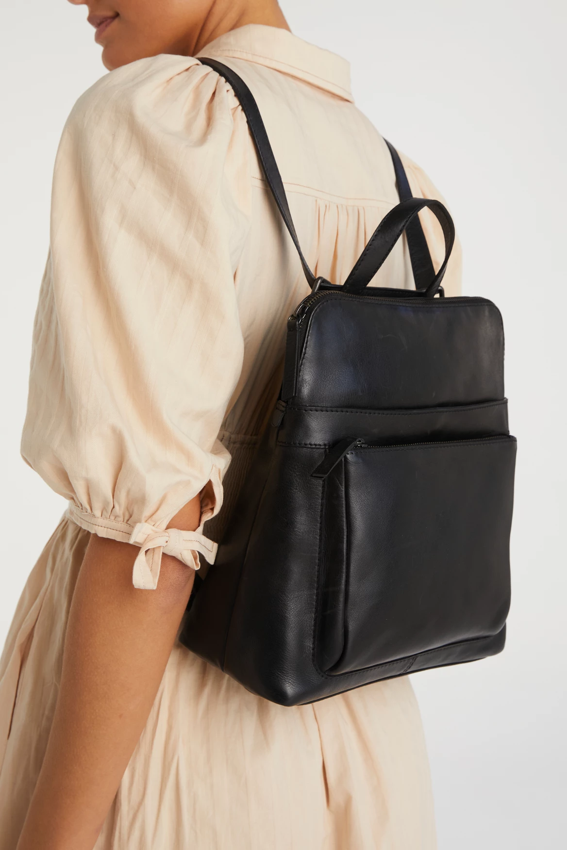 Maya Leather Convertible Backpack 6 Maya Leather Convertible Backpack - Image 4