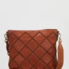 Check Leather Stitch Crossbody Bag -Luggage Sales Shop 3208903 1