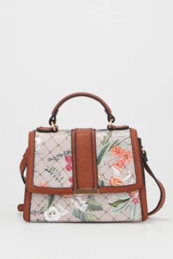 Floral Mini Top Handle Bag
