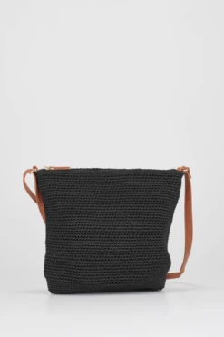 Rayon Crochet Crossbody Bag